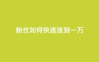 粉丝如何快速涨到一万,空间自助平台业务下单真人 - 自助下单24小时平台ks - 全网发卡网大全