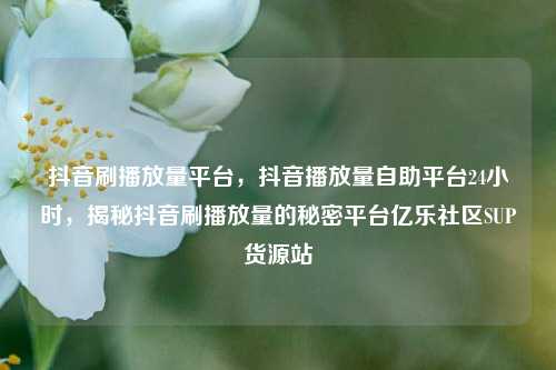 抖音刷播放量平台	，抖音播放量自助平台24小时，揭秘抖音刷播放量的秘密平台亿乐社区SUP货源站  第1张